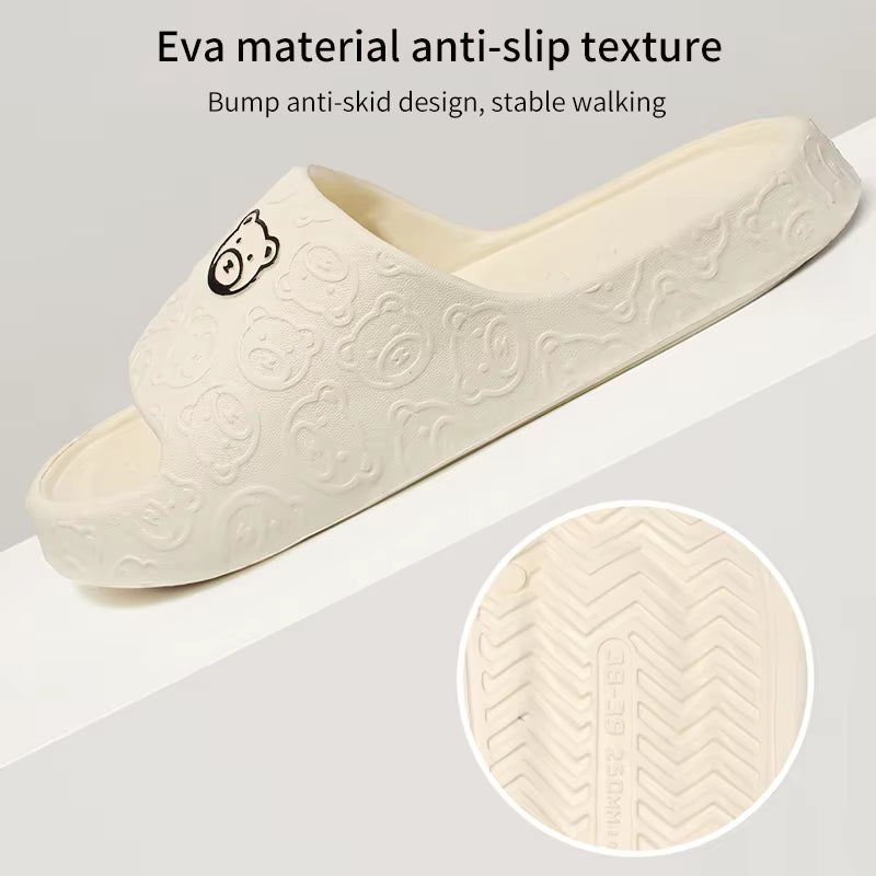 Non-Slip Slippers for Women Outdoor Wear 2024 New Indoor Home Sandals Female Summer Eva