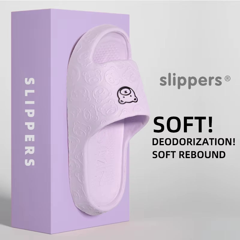 Non-Slip Slippers for Women Outdoor Wear 2024 New Indoor Home Sandals Female Summer Eva