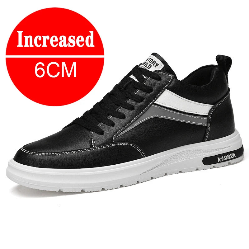 Fashion Sneakers Man Elevator Shoes Height Increase Shoes for Men Insoles 8/10CM Sports Heightening Shoes Tall Shoes Size 37-44