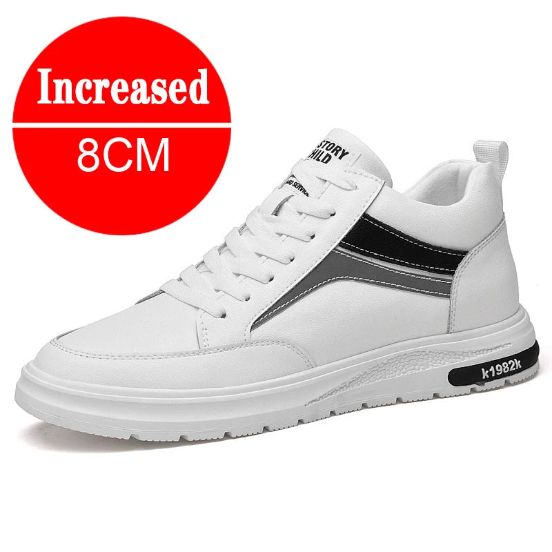 Fashion Sneakers Man Elevator Shoes Height Increase Shoes for Men Insoles 8/10CM Sports Heightening Shoes Tall Shoes Size 37-44